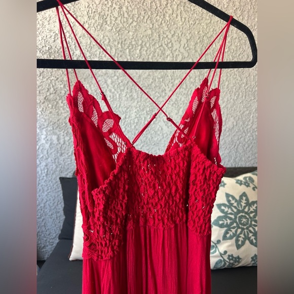 Intimately  Free People Adelle   Red Slip Dress - Picture 4 of 4